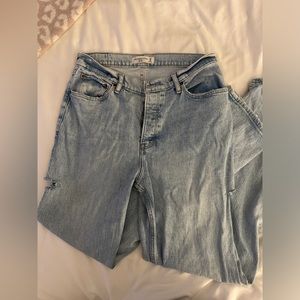 WORN ONCE Abercrombie High Rise Dad Jeans